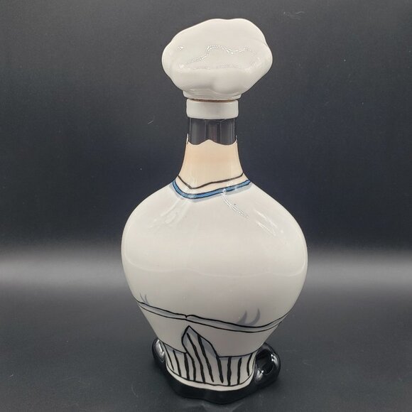 Signed Mud Pie Salad Dressing Bottle Decanter by Tracy Flickinger, French Chef - Picture 8 of 11